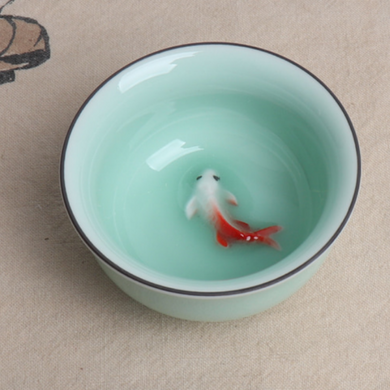 Koi Fish Tea Cup