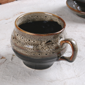 Speckled Cheonmok Tea Cup with Saucer