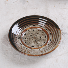 Load image into Gallery viewer, Speckled Cheonmok Tea Cup with Saucer
