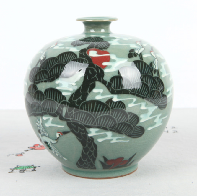 Celadon Longevity Haenggo Vase