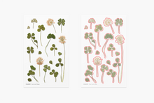 Load image into Gallery viewer, Pressed Flower Sticker - Four Leaf Clover