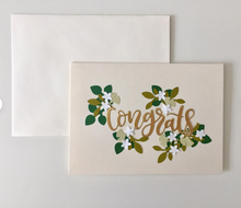 Load image into Gallery viewer, Floral Congrats Card