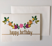 Load image into Gallery viewer, Floral Happy Birthday Card