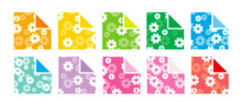 Load image into Gallery viewer, Paper - Origami: Assorted Flower Patterned Paper (20 Sheets)