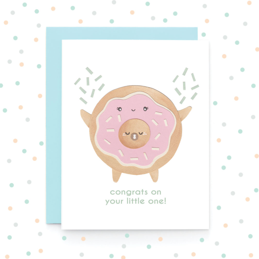 Baby Donut - Greeting Card