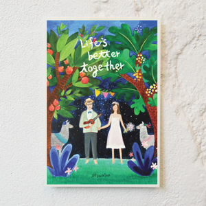 Postcard - "Life's Better Together"