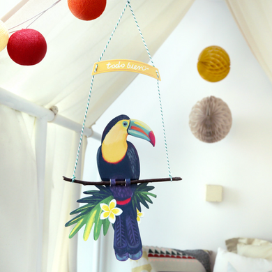 Paper Bird Mobile - Toucan