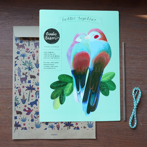 Paper Mobile - "Better Together" Love Birds
