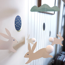 Load image into Gallery viewer, Paper Mobile - Hello Bunny