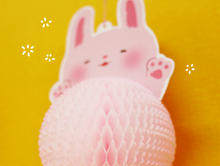Load image into Gallery viewer, Honeycomb Ornament Card - Bunny