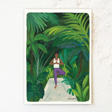 Large Postcard - Green Heart