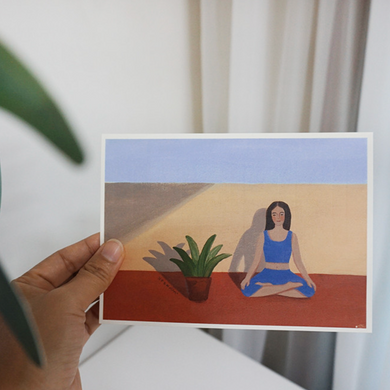 Large Postcard - Hearts Together