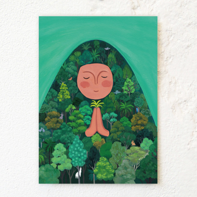 Large Postcard - Namaste