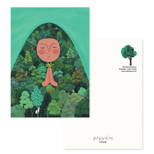 Large Postcard - Namaste