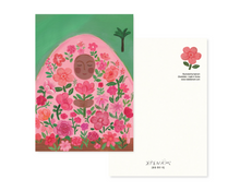 Load image into Gallery viewer, Large Postcard - A Mountain with Flowers