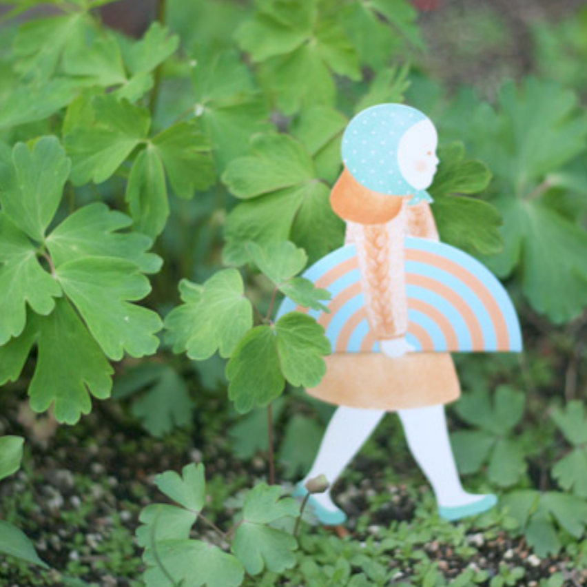 Rainbow Girl - Card