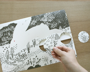 Rabbit in Hidden Forest - Paper Mobile