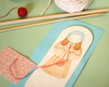 Load image into Gallery viewer, Knitting Girl - Greeting Card