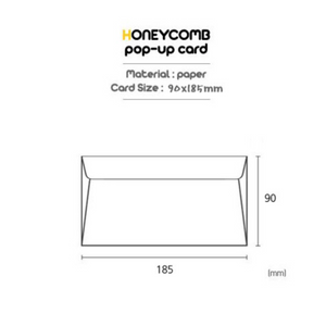 Honeycomb Money Envelope 3D Card - Persimmon