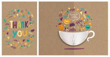 Load image into Gallery viewer, Honeycomb 3D Card - Thank You Tea Cup