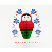 Load image into Gallery viewer, Honeycomb 3D Card - Congrats Matryoshka