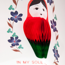 Load image into Gallery viewer, Honeycomb 3D Card - Congrats Matryoshka