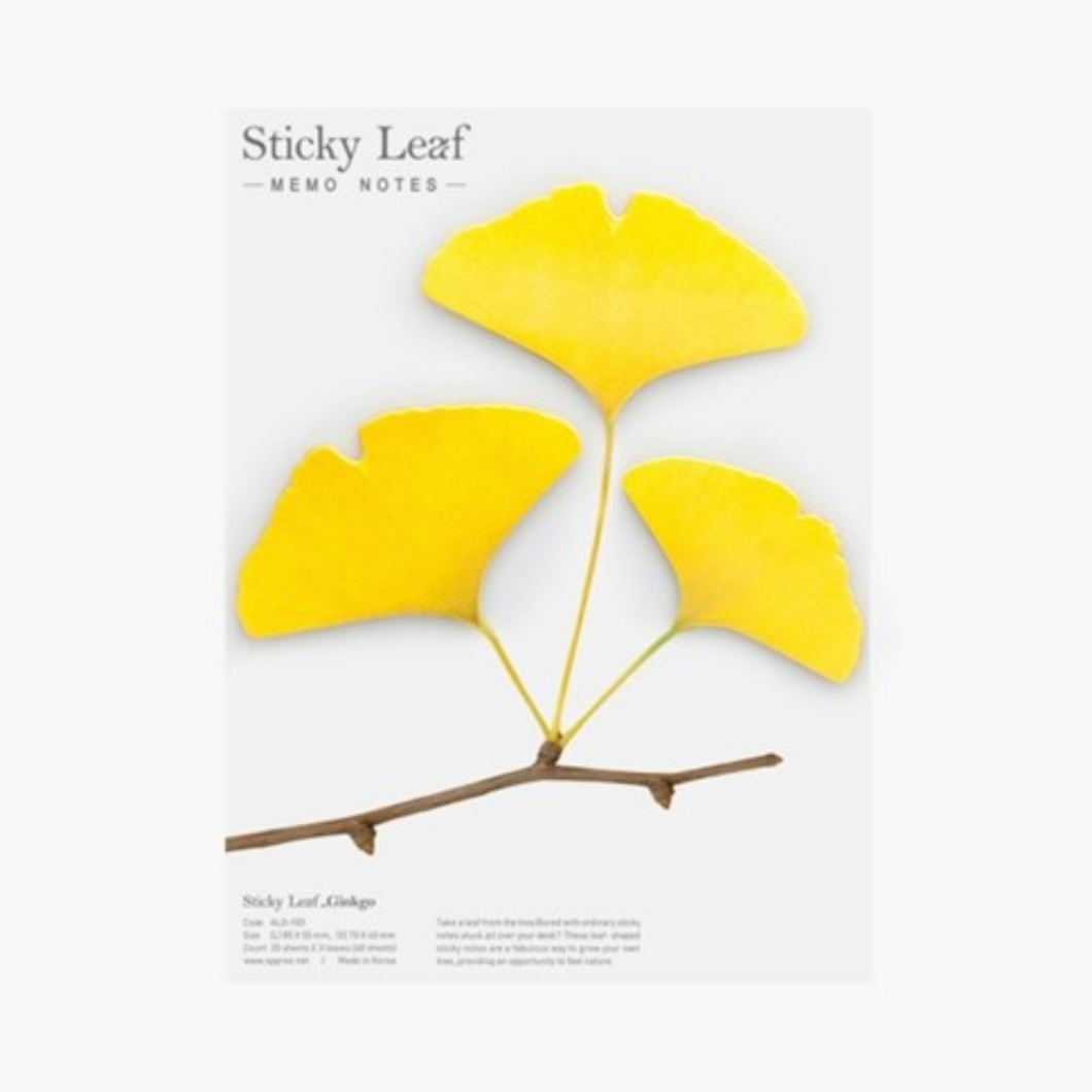 Sticky Leaf - Memo Notes - Ginkgo (Large)