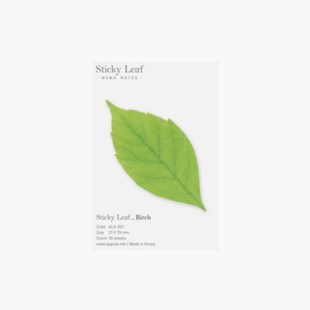 Sticky Leaf - Memo Notes - Birch (Small)