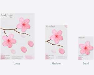 Sticky Leaf - Memo Notes - Cherry Blossom (Large)