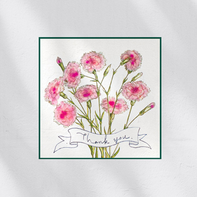 Thank You Card - Petit Carnation