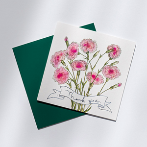 Thank You Card - Petit Carnation