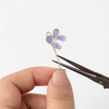 Load image into Gallery viewer, Pressed Flower Sticker - Manchurian Violet