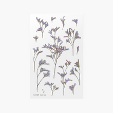 Load image into Gallery viewer, Pressed Flower Sticker - Misty Blue