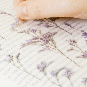 Pressed Flower Sticker - Misty Blue