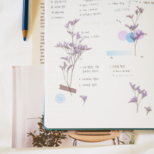 Load image into Gallery viewer, Pressed Flower Sticker - Misty Blue