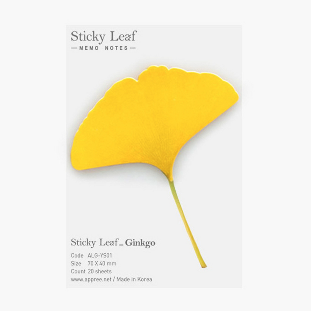 Sticky Leaf - Memo Notes - Ginkgo (Small)