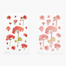 Load image into Gallery viewer, Pressed Flower Sticker - Geranium