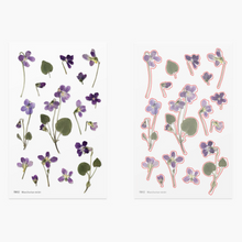 Load image into Gallery viewer, Pressed Flower Sticker - Manchurian Violet