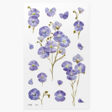 Load image into Gallery viewer, Pressed Flower Sticker - Flax