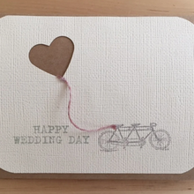Load image into Gallery viewer, Happy Wedding Day Bike - Greeting Card