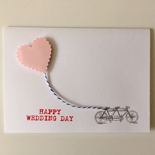 Load image into Gallery viewer, Happy Wedding Day Bike - Greeting Card