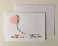 Load image into Gallery viewer, Happy Wedding Day Bike - Greeting Card