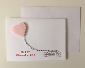 Happy Wedding Day Bike - Greeting Card
