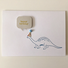 Load image into Gallery viewer, Happy Birthday Apatosaurus - Greeting Card