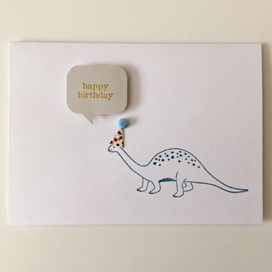 Happy Birthday Apatosaurus - Greeting Card