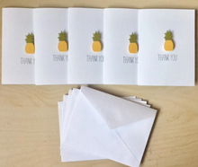 Load image into Gallery viewer, Thank You Pineapple - 5 Card Set