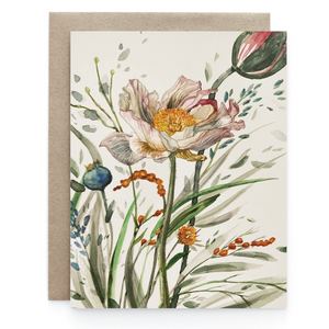 Golden Wildflowers - Greeting Card