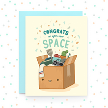 Load image into Gallery viewer, Moving Box Congrats - Greeting Card