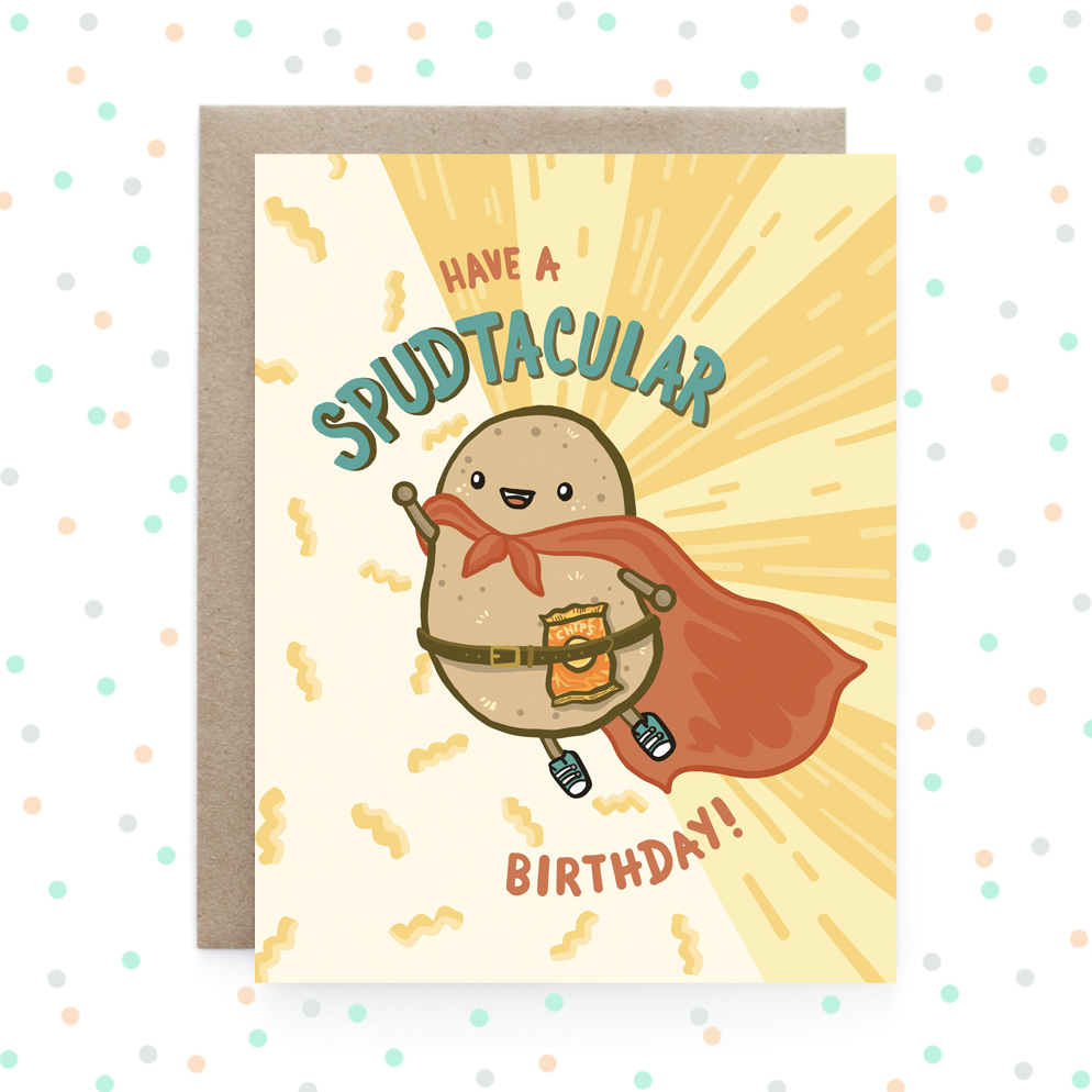 Potato Birthday - Greeting Card