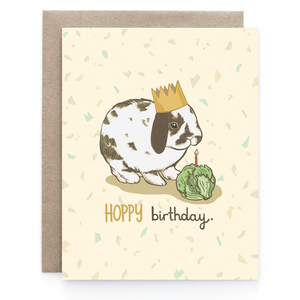 Hoppy Birthday Bunny - Greeting Card